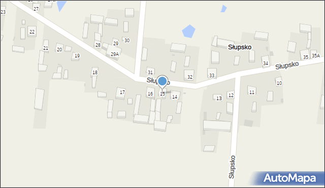 Słupsko, Słupsko, 15, mapa Słupsko
