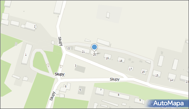 Słupy, Słupy, 20, mapa Słupy