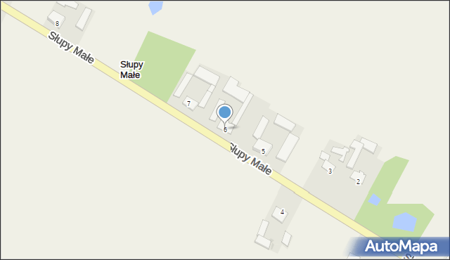 Słupy Małe, Słupy Małe, 6, mapa Słupy Małe