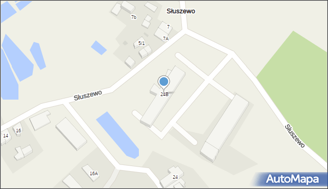 Słuszewo, Słuszewo, 24B, mapa Słuszewo