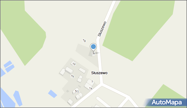 Słuszewo, Słuszewo, 7f, mapa Słuszewo