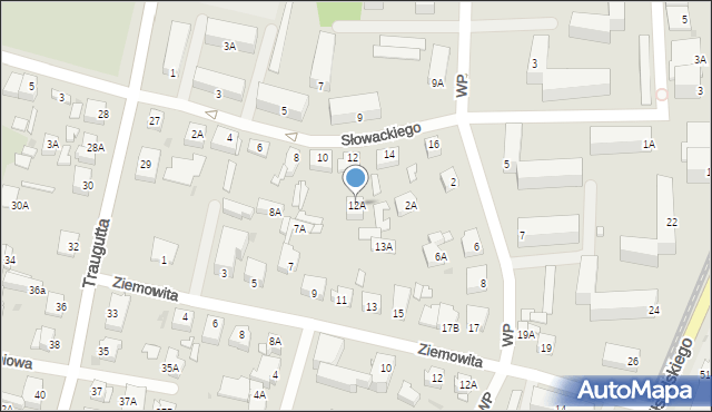 Sochaczew, Słowackiego Juliusza, 12A, mapa Sochaczew