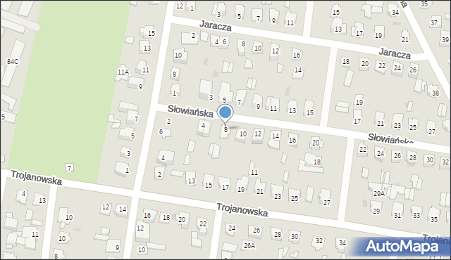 Sochaczew, Słowiańska, 8, mapa Sochaczew