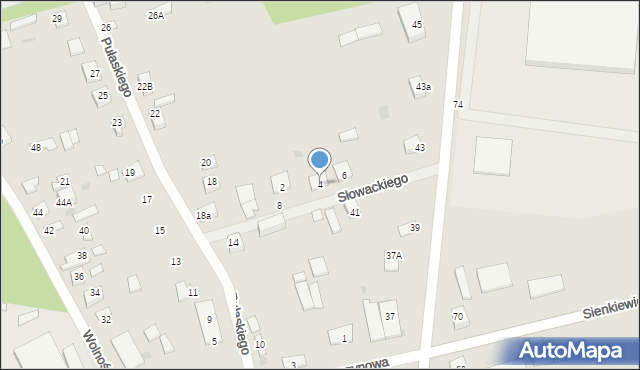 Sochocin, Słowackiego Juliusza, 4, mapa Sochocin