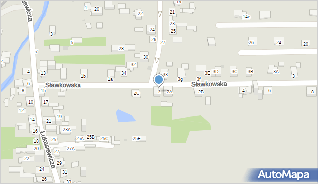 Sosnowiec, Sławkowska, 2, mapa Sosnowca