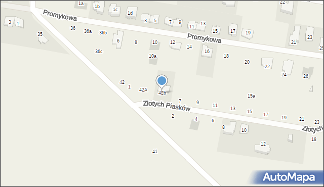 Stanisławów Pierwszy, Słoneczna, 42b, mapa Stanisławów Pierwszy