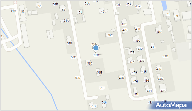 Stara Iwiczna, Słoneczna, 51C, mapa Stara Iwiczna