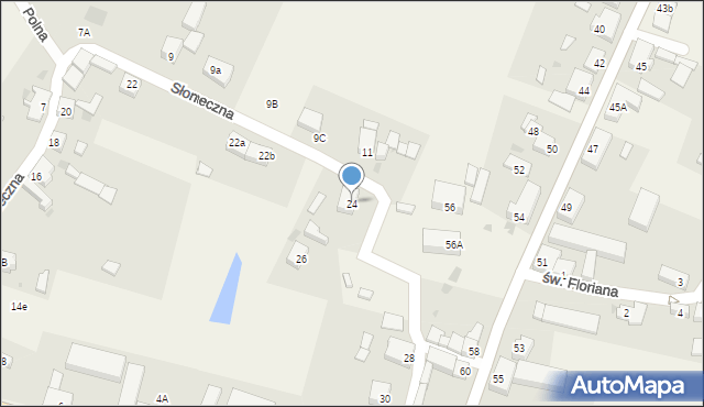 Stare Czarnowo, Słoneczna, 24, mapa Stare Czarnowo