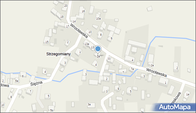 Strzegomiany, Słoneczna, 2a, mapa Strzegomiany