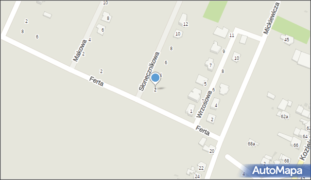 Strzelce Opolskie, Słonecznikowa, 2, mapa Strzelce Opolskie