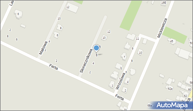 Strzelce Opolskie, Słonecznikowa, 6, mapa Strzelce Opolskie