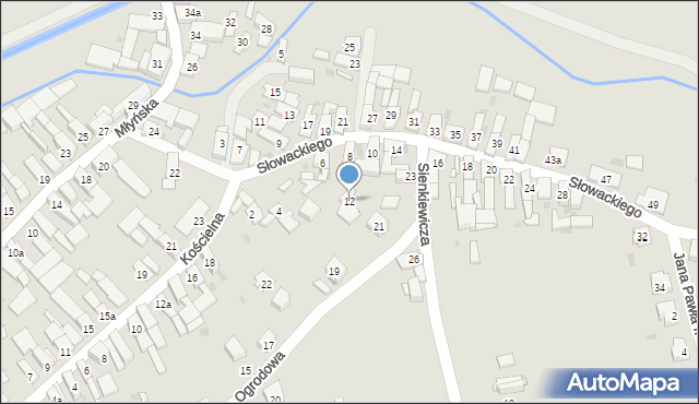 Strzeleczki, Słowackiego Juliusza, 12, mapa Strzeleczki