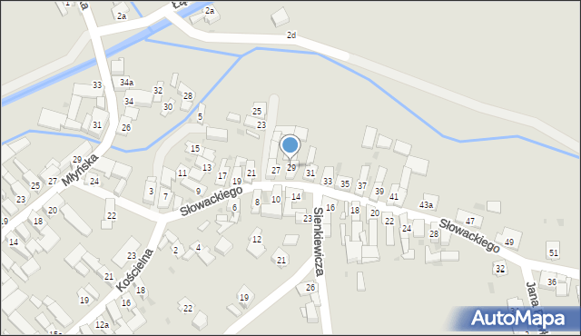 Strzeleczki, Słowackiego Juliusza, 29, mapa Strzeleczki