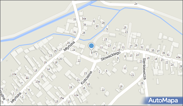 Strzeleczki, Słowackiego Juliusza, 3, mapa Strzeleczki