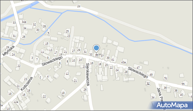 Strzeleczki, Słowackiego Juliusza, 35, mapa Strzeleczki