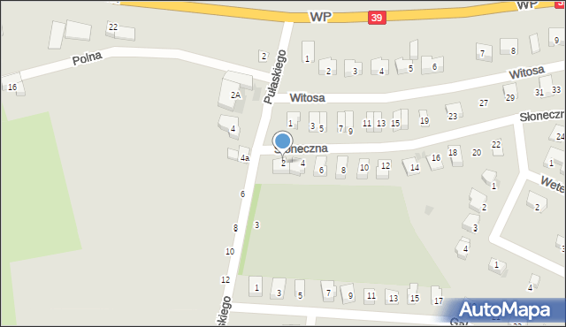 Strzelin, Słoneczna, 2, mapa Strzelin