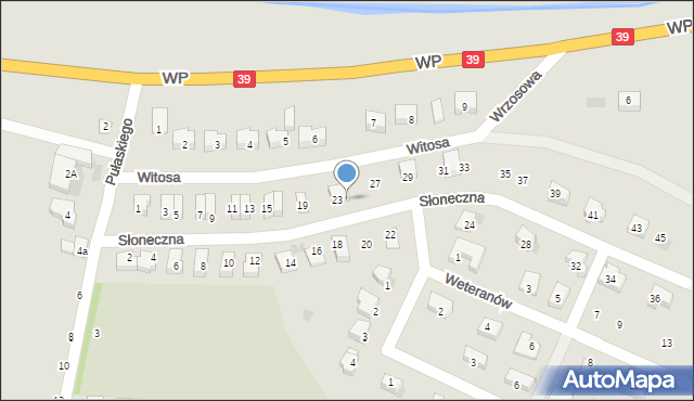 Strzelin, Słoneczna, 25, mapa Strzelin