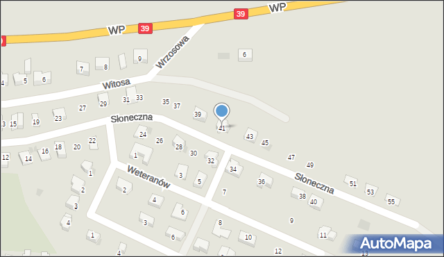 Strzelin, Słoneczna, 41, mapa Strzelin