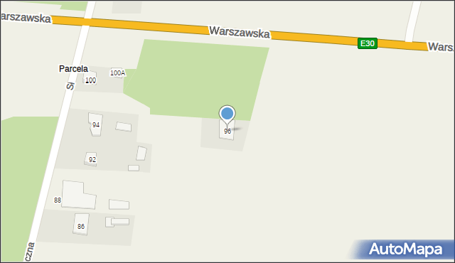 Styrzyniec, Słoneczna, 96, mapa Styrzyniec