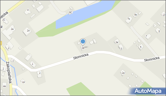 Suchacz, Słomnicka, 1a, mapa Suchacz