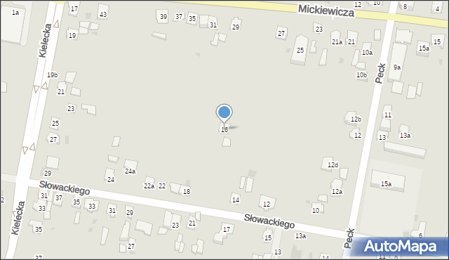 Suchedniów, Słowackiego Juliusza, 16, mapa Suchedniów