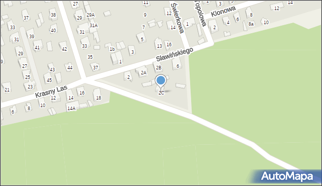 Supraśl, Sławińskiego, prof., 2C, mapa Supraśl