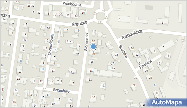 Swarzędz, Słoneczna, 18, mapa Swarzędz