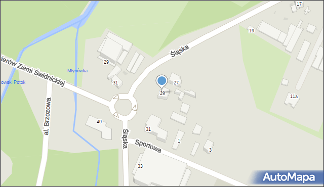 Świdnica, Śląska, 29, mapa Świdnicy