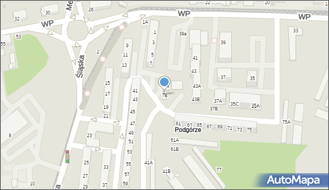 Świętochłowice, Śląska, 7C, mapa Świętochłowice