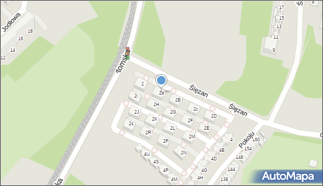 Świętochłowice, Ślęzan, 2a, mapa Świętochłowice