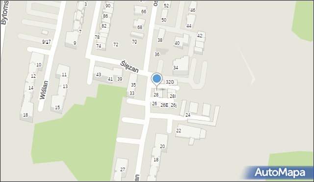 Świętochłowice, Ślęzan, 30A, mapa Świętochłowice