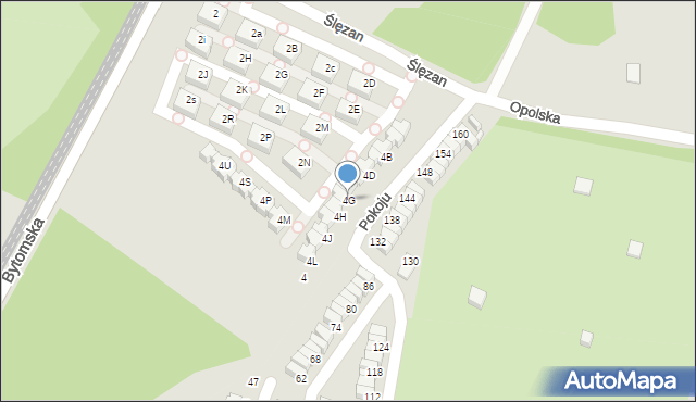 Świętochłowice, Ślęzan, 4G, mapa Świętochłowice