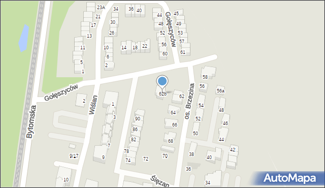 Świętochłowice, Ślęzan, 62b, mapa Świętochłowice