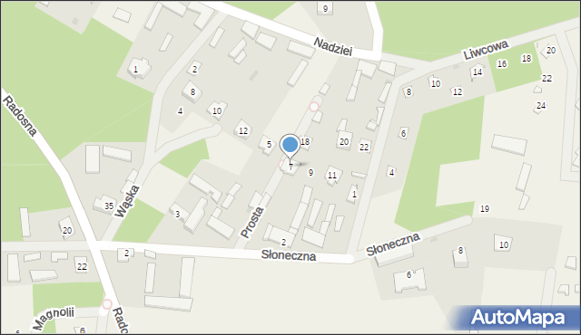 Świniotop, Słoneczna, 7, mapa Świniotop