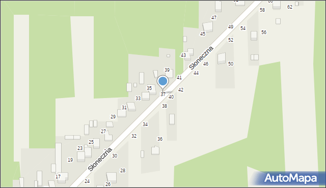 Szarlejka, Słoneczna, 37, mapa Szarlejka