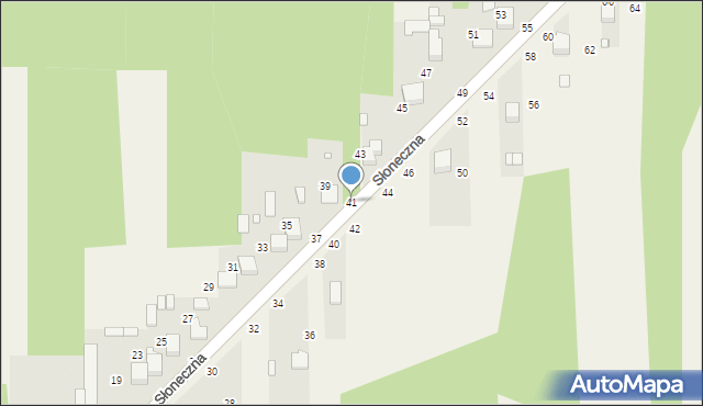 Szarlejka, Słoneczna, 41, mapa Szarlejka