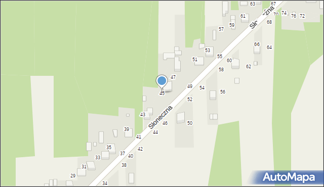 Szarlejka, Słoneczna, 45, mapa Szarlejka