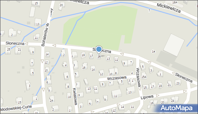 Szczawno-Zdrój, Słoneczna, 15, mapa Szczawno-Zdrój