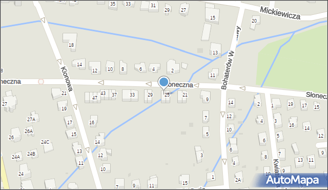 Szczawno-Zdrój, Słoneczna, 27, mapa Szczawno-Zdrój