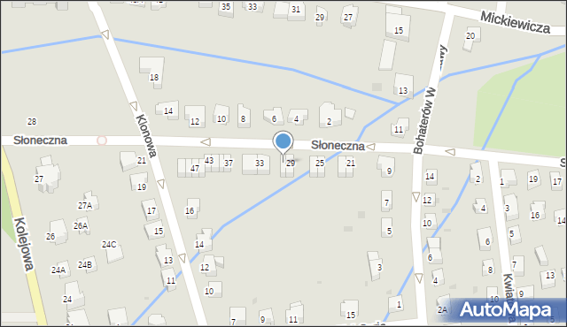 Szczawno-Zdrój, Słoneczna, 31, mapa Szczawno-Zdrój