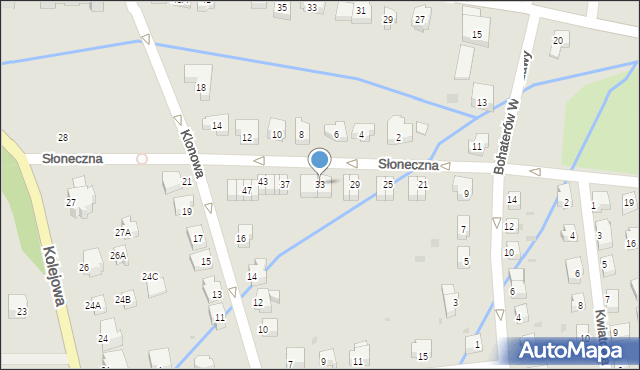 Szczawno-Zdrój, Słoneczna, 33, mapa Szczawno-Zdrój