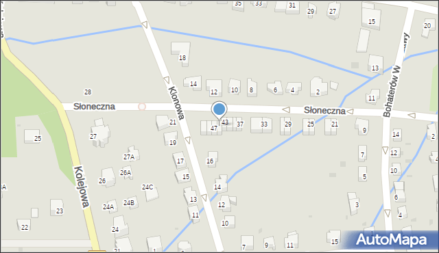 Szczawno-Zdrój, Słoneczna, 45, mapa Szczawno-Zdrój