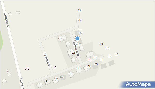 Szczęsne, Słoneczna, 27b, mapa Szczęsne