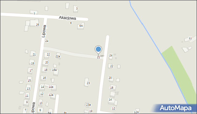 Szczucin, Słowackiego Juliusza, 21, mapa Szczucin