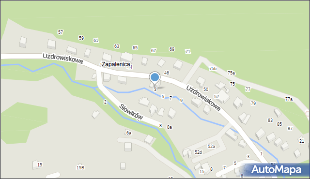 Szczyrk, Słowików, 3, mapa Szczyrk