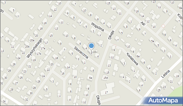 Szczytno, Słoneczna, 2, mapa Szczytno