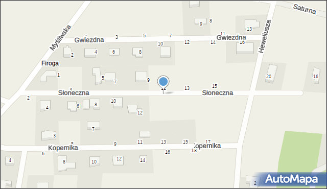 Szemud, Słoneczna, 14, mapa Szemud