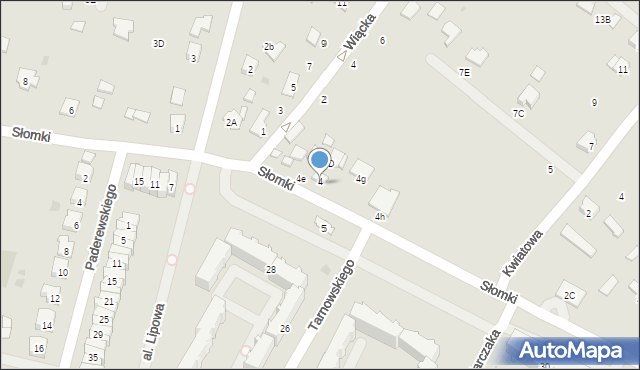 Tarnobrzeg, Słomki Jana, 4C, mapa Tarnobrzegu