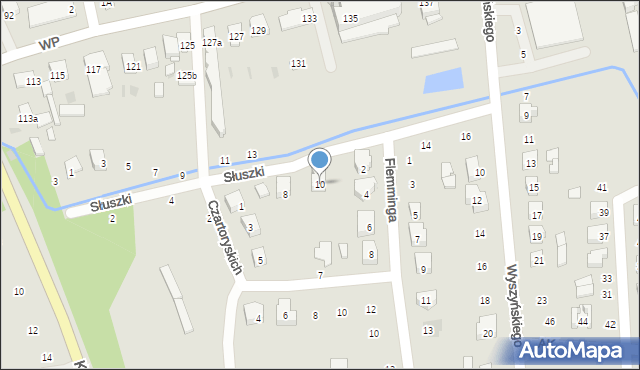 Terespol, Słuszki Józefa Bogusława, 10, mapa Terespol