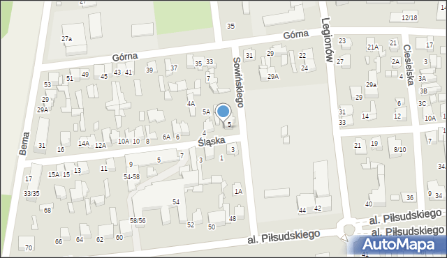Tomaszów Mazowiecki, Śląska, 2, mapa Tomaszów Mazowiecki